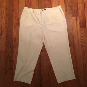 Trousers Etc Ivory Dress Pants, sz 16, NWT $70.00